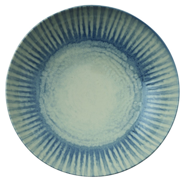 Suppenteller Arthur Krupp SUNLIGHT BLUE in blau aus Steingut