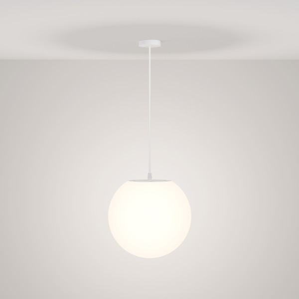 Pendelleuchte ERDA in weiß aus Kunststoff