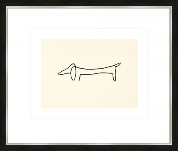 Gerahmtes-Bild PICASSO DACKEL