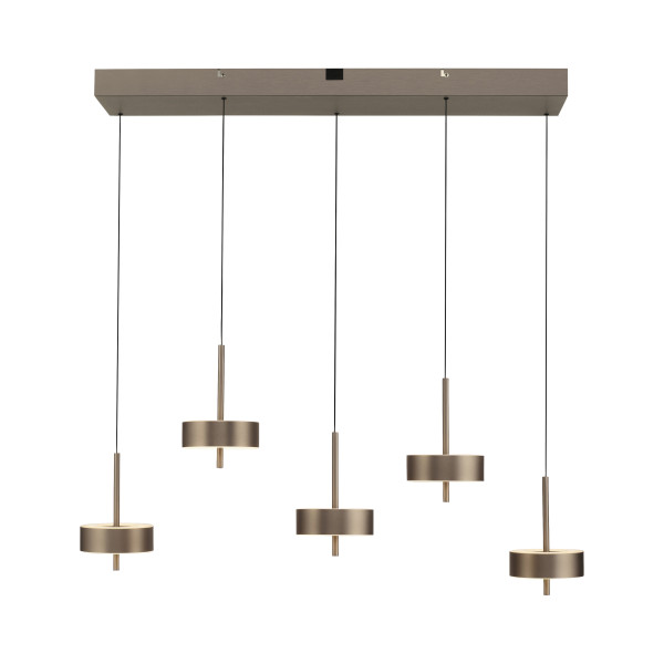 Pendelleuchte Q-ROTATE in braun aus Metall
