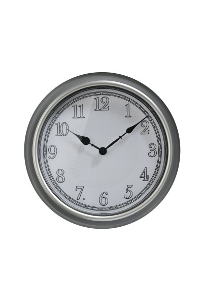 Wanduhr MURCIA in grau aus Kunststoff