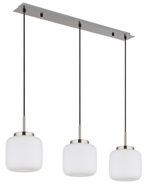 Hängeleuchte KLADORA in Nickel aus Metall