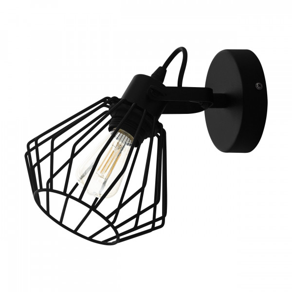 Wandspot TABILLANO in schwarz aus Metall