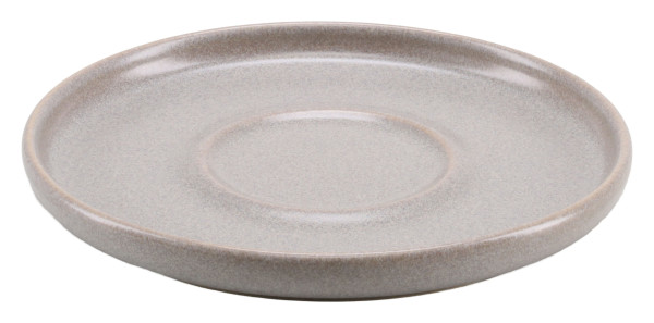 Kaffeeuntertasse UNO in grau aus Steinzeug