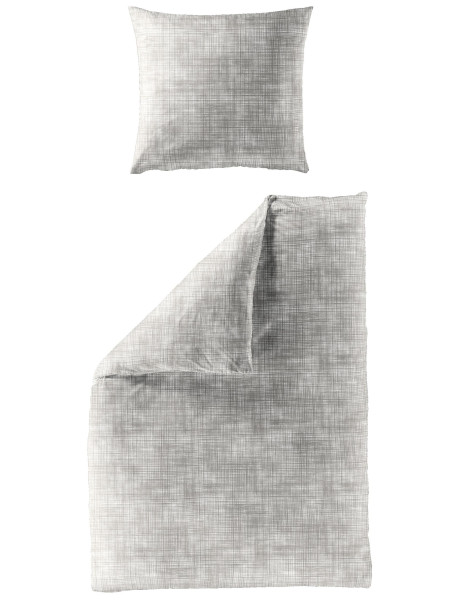 Bettwäsche Mako-Satin beige aus Baumwolle
