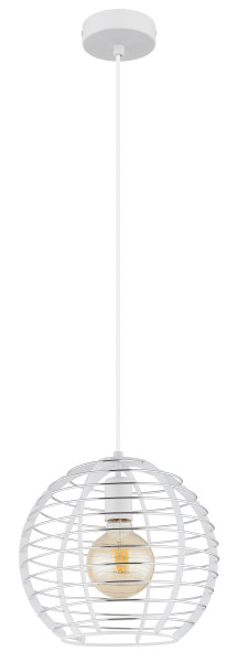 Hängeleuchte NESA in weiß aus Metall