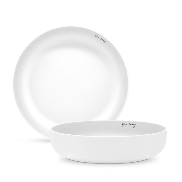 Servierschale björn freitag in weiß aus Bone China