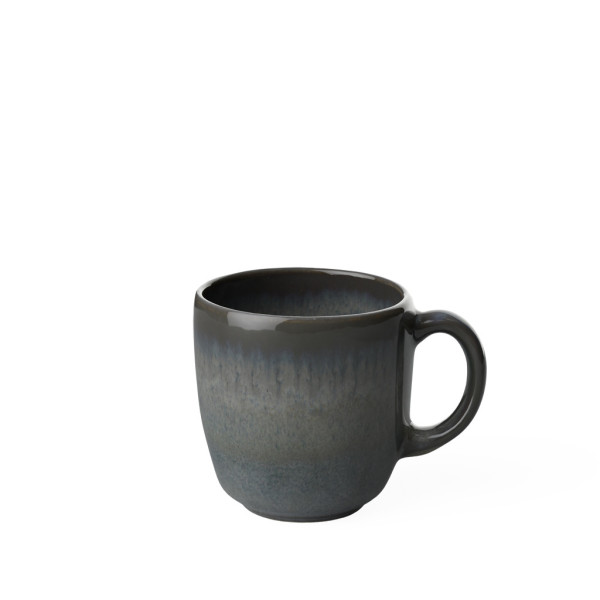 Kaffeeobertasse LAVE GRIS in grau aus Steingut