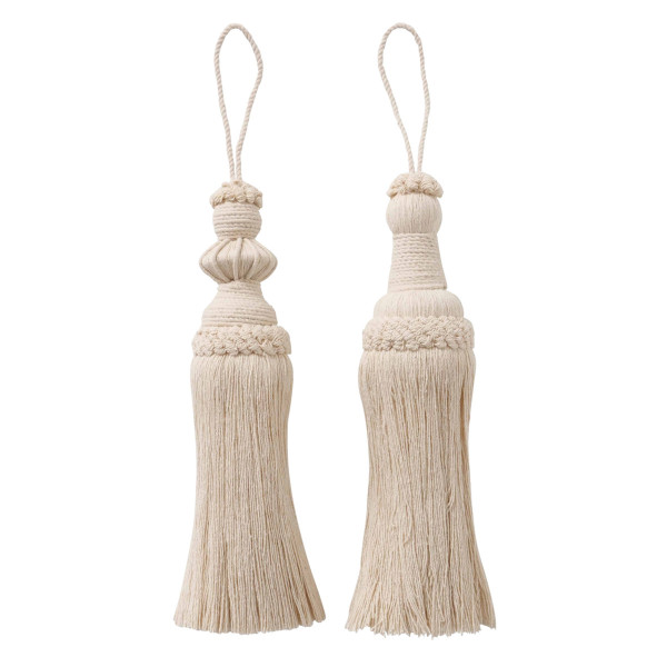 Hänger TASSEL in creme aus Baumwolle