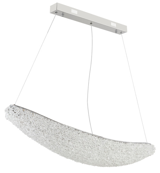 Hängeleuchte in verchromt aus Metall