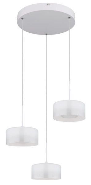 Hängeleuchte BELINDA in weiß aus Metall
