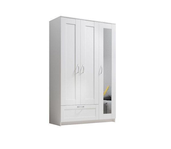 Kleiderschrank HARPER BODMIN in weiß aus Dekor