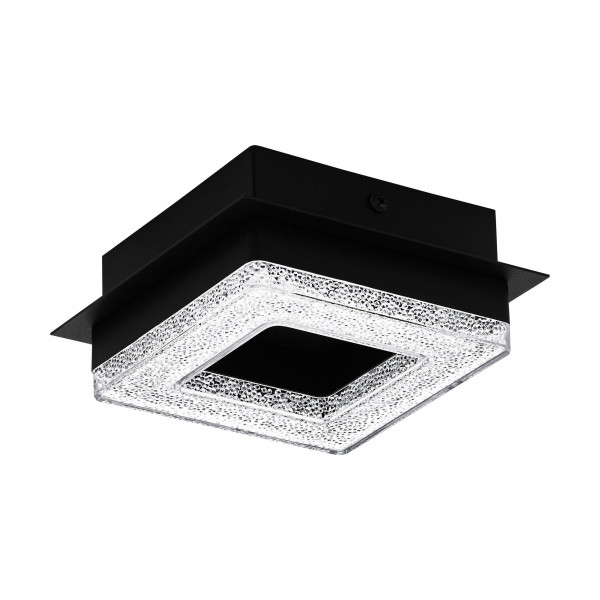 Wandleuchte FRADELO 1 in schwarz aus Kunststoff