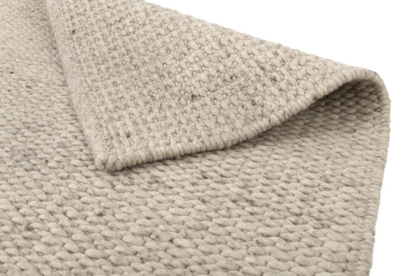 Teppich MONDO AMREI in grau aus Wolle