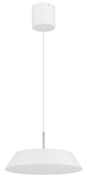 Hängeleuchte in weiß aus Metall