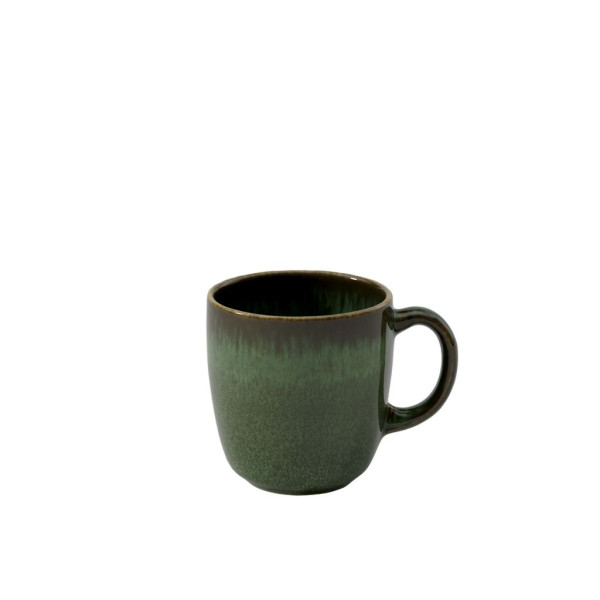 Kaffee-/Teetasse LAVE vert in grün aus Steingut