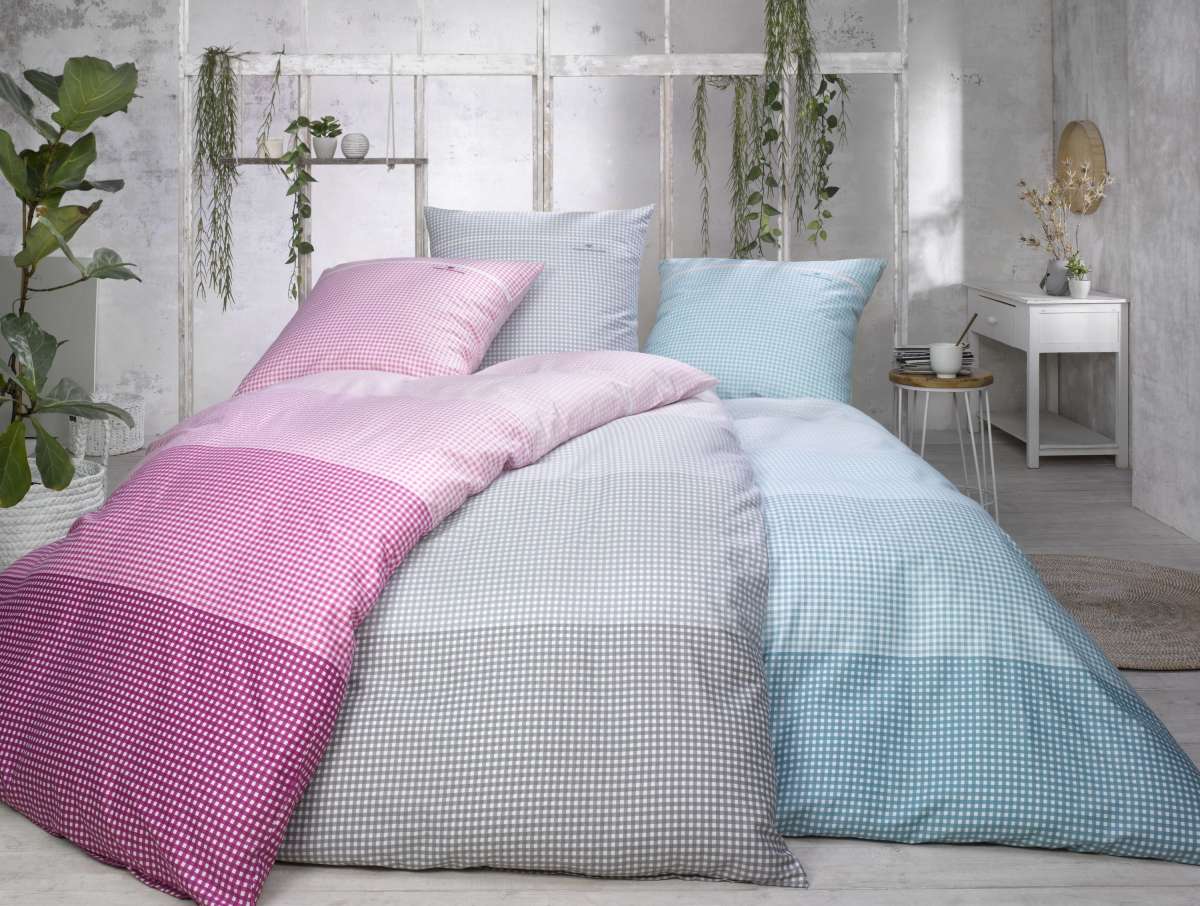 Tom Tailor Perkal Bettwäsche Simple Life 135x200+80x80 Cm Indigo-blue