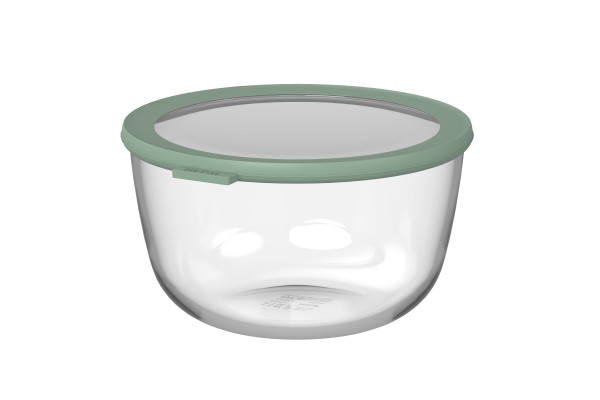 Vorratsdose CIRQULA in grün aus Glas