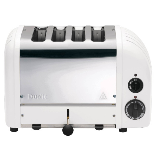 4-Scheiben-Toaster Dualit NewGen in weiß aus Edelstahl