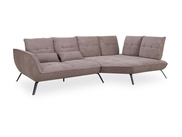 Polsterecke vito TICONA in taupe aus Stoff
