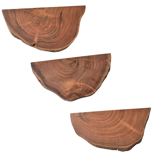 Wandregal in braun aus Holz