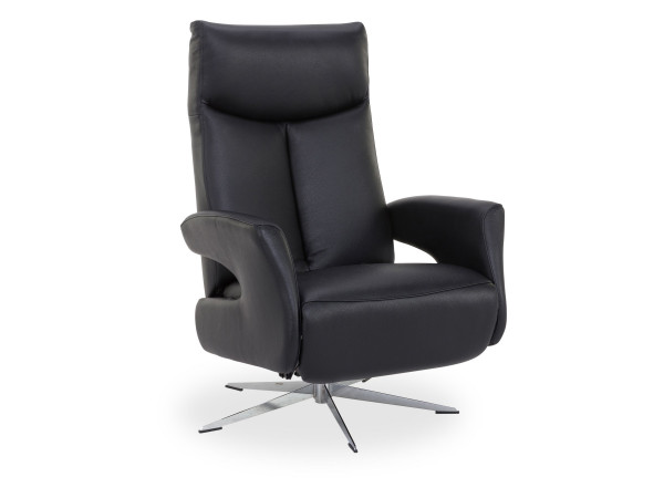 Relaxsessel 8001 in schwarz aus Stoff