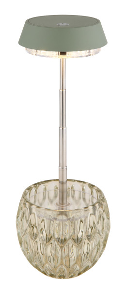 Tischleuchte WANDA in grün aus Glas