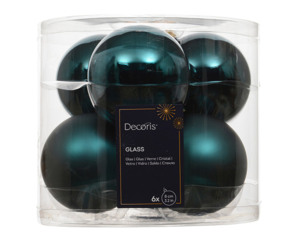 Weihnachtskugel-Box SMARAGD in smaragd aus Glas