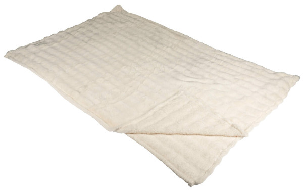 Kuscheldecke in creme aus Polyester