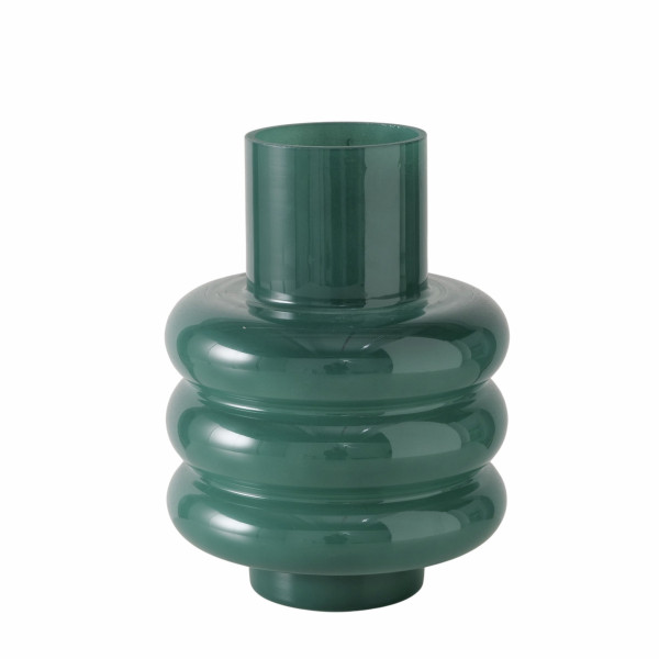 Vase RIBBO in grün aus Glas