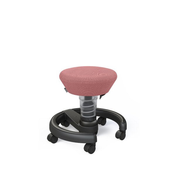 Hocker AERIS SWOPPSTER Kinder in rosa aus Stoff