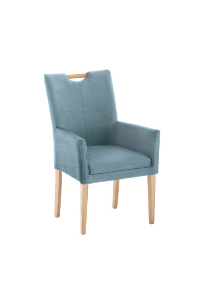 Polsterstuhl COLORADO in  Malea-R eisblau