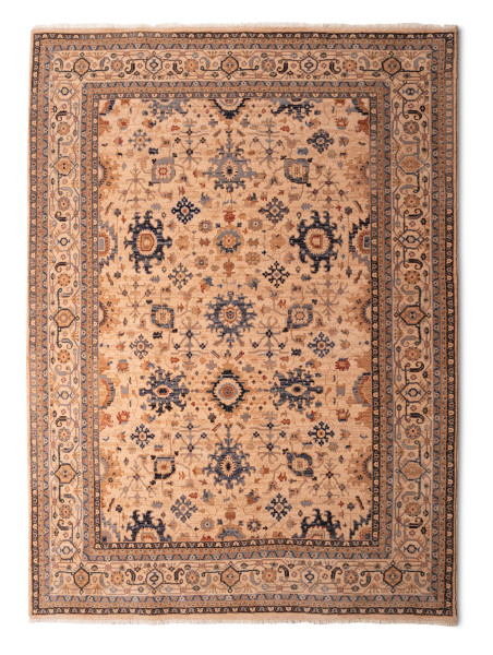 Teppich SAHARNA in beige aus Schurwolle
