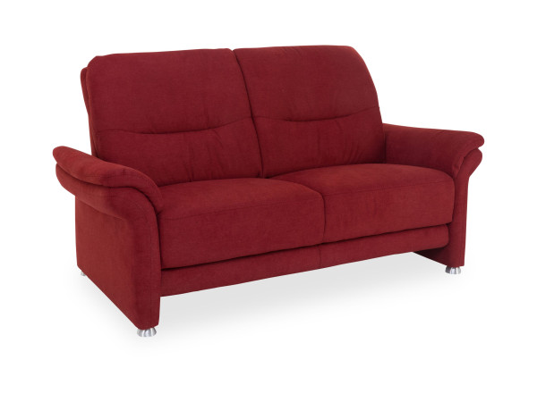 Sofa 2,5 Sitzer MONDO RECITA in bordeaux aus Stoff