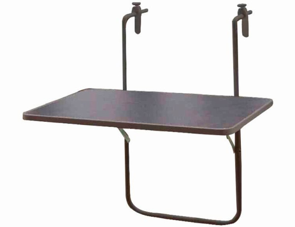 Balkonhängetisch in grau