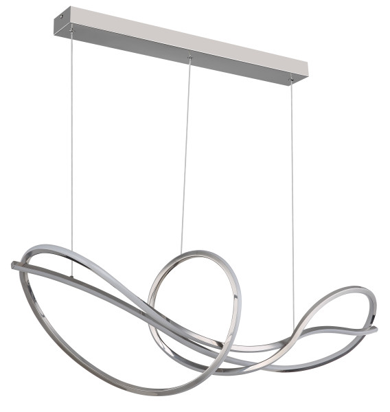 Hängeleuchte IDUNA in verchromt aus Metall