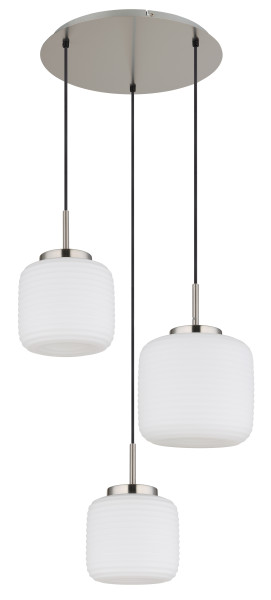 Hängeleuchte KLADORA in Nickel aus Metall