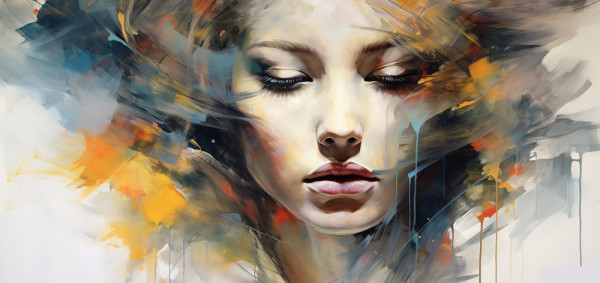 Akustikbild SHADOW GIRL in mehrfarbig