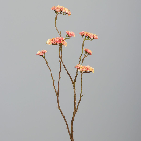 Kunstblume STATICE in pfirsich aus Kunststoff