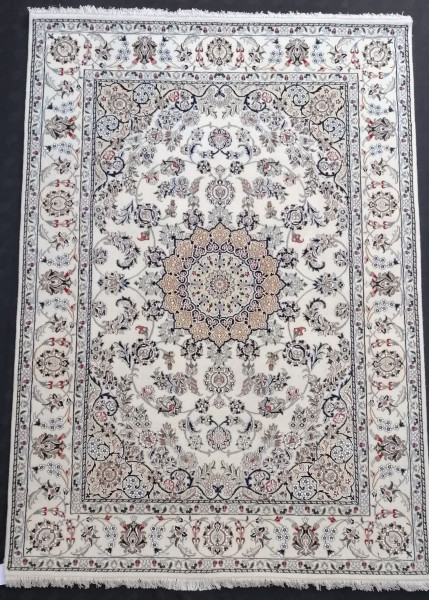 Teppich MEDALLION in beige aus Mischgewebe