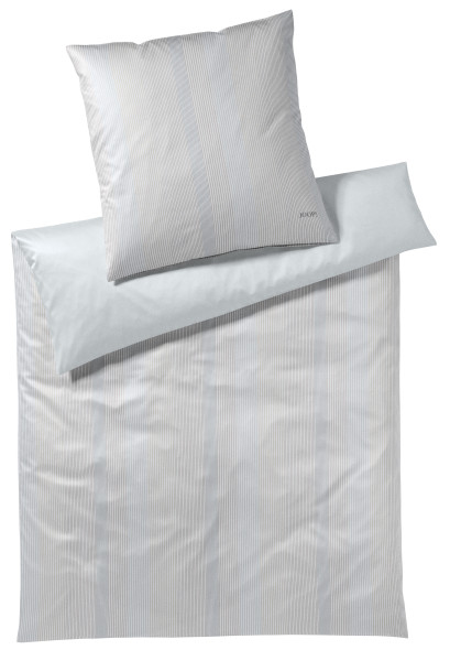 Bettwäsche JOOP! Mako-Satin in silberfarben aus Baumwolle
