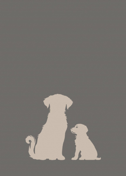 Geschirrtuch HUNDELIEBE aus Baumwolle