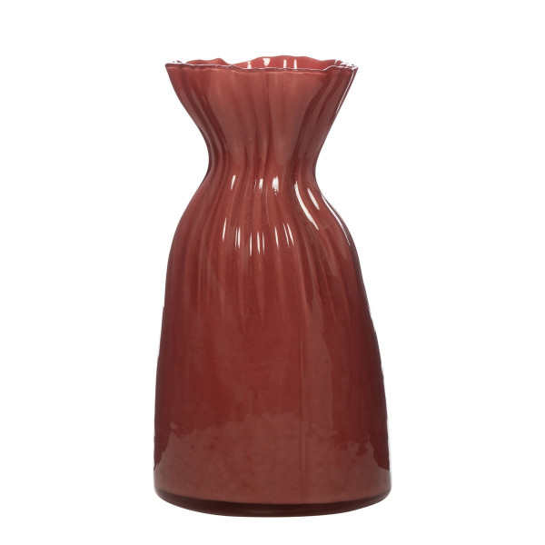 Vase ELLEN in rot aus Glas