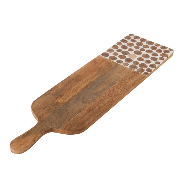 Servierbrett WOODS in mehrfarbig aus Materialmix