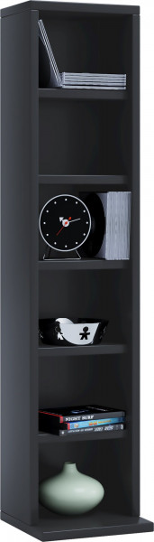 Regal Elementa in schwarz aus Folie