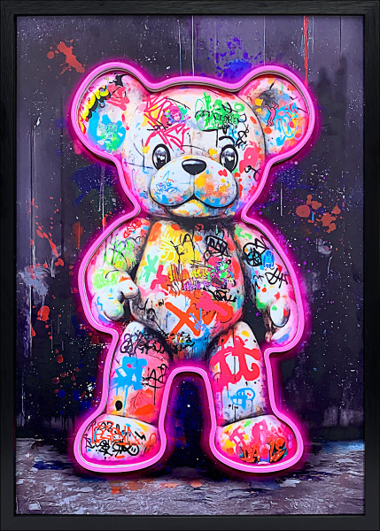 Bild LED GRAFFITI TEDDYBEAR