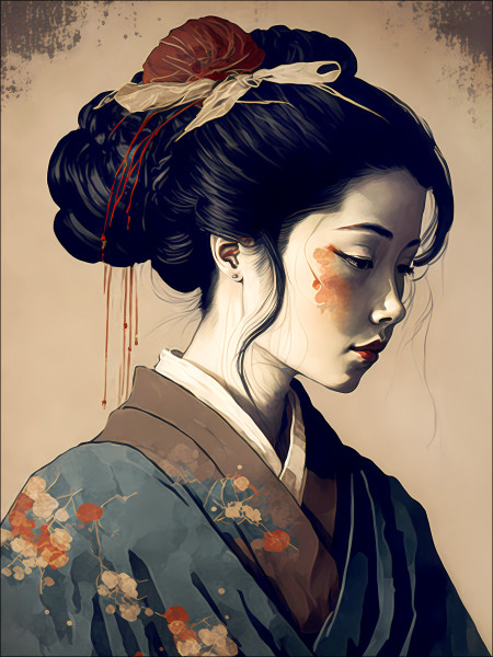 Keilrahmenbild GEISHA II