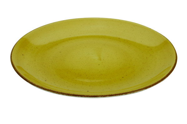 Grillteller VINTAGE in curry aus Porzellan
