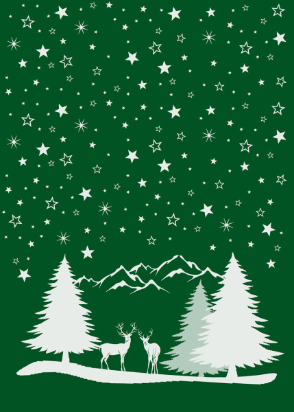 Geschirrtuch XMAS Winterland