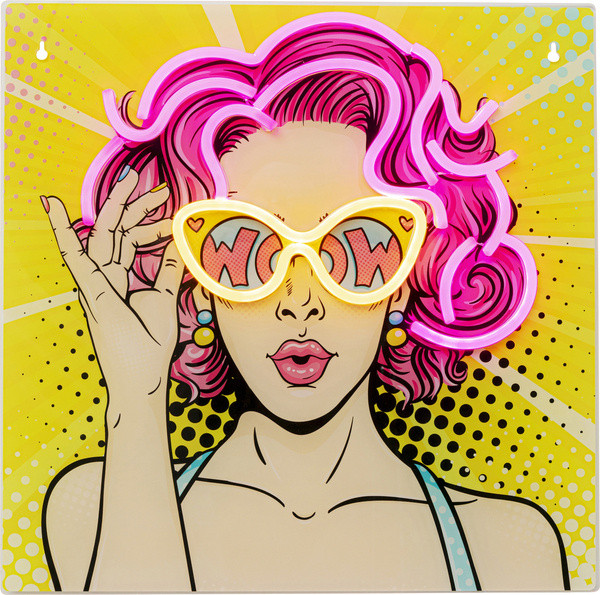 LED Glasbild BEAUTY in mehrfarbig aus Acryl